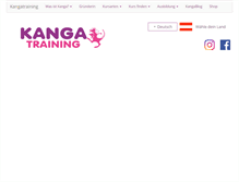 Tablet Screenshot of kangatraining.info